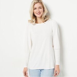 Laurie Felt Silky Rayon Mad e From Bamboo Love Story Story Cuff Top
